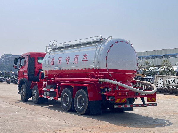 中国重汽HOWO豪沃油田专用下灰罐车|潍柴400马力下灰车|8x4固井水泥灰罐车|华威驰乐牌SGZ5310GXHZZ6T5型下灰车