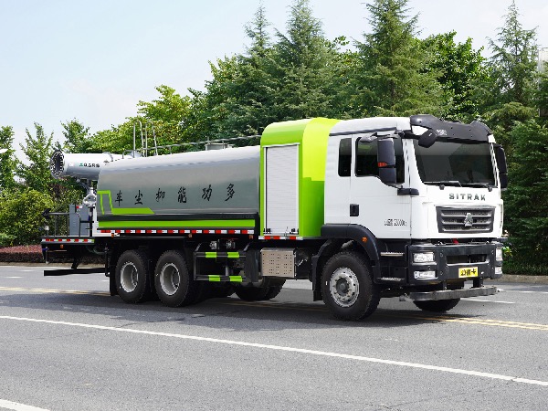 中国重汽-汕德卡6x4后八轮多功能抑尘车｜湖北华威SGZ5255TDYDF6多功能抑尘车｜15-17立方雾炮车