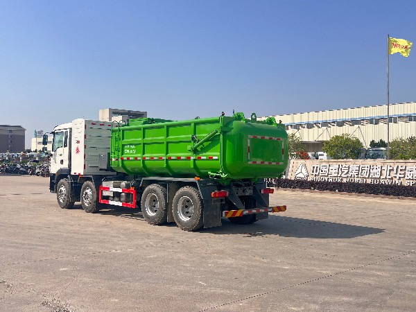 华威驰乐牌SGZ5310GWNZZBEV纯电动污泥运输车｜中国重汽豪沃TX系列纯电动EV污泥运输车｜HW-19/20环保型厢式污泥运输车